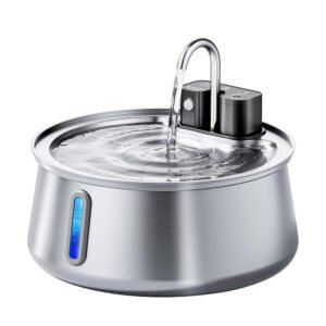 Stainless steel pet water fountain